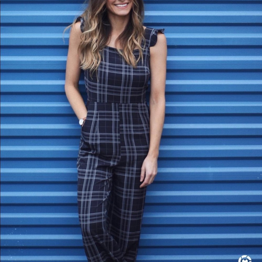 Plaid jumpsuit